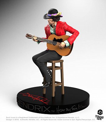 Jimi Hendrix Rock Iconz Statue 1/9 Jimi Hendrix II 21 cm --- DAMAGED PACKAGING