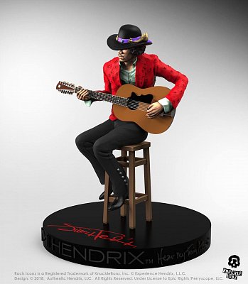 Jimi Hendrix Rock Iconz Statue 1/9 Jimi Hendrix II 21 cm --- DAMAGED PACKAGING