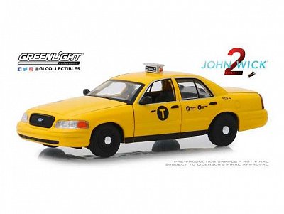 John Wick Chapter 2 Diecast Model 1/43 2008 Ford Crown Victoria Taxi