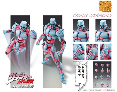 JoJo\'s Bizarre Adventure Super Action Action Figure Chozokado (Crazy Diamond) 16 cm