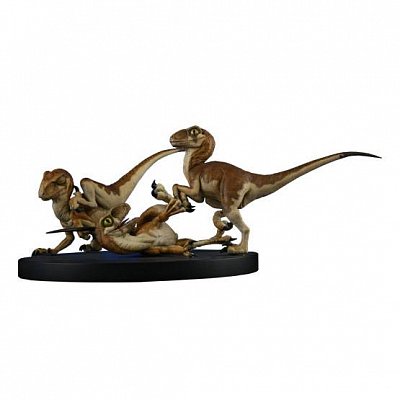 Jurassic Park Diorama Crash McCreery\'s Baby Raptors 23 cm