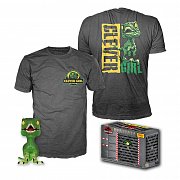 Jurassic Park POP! & Tee Box Clever Raptor