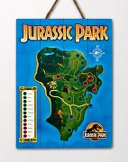 Jurassic Park WoodArts 3D dřevěný plakát Isla Nublar 30 x 40 cm