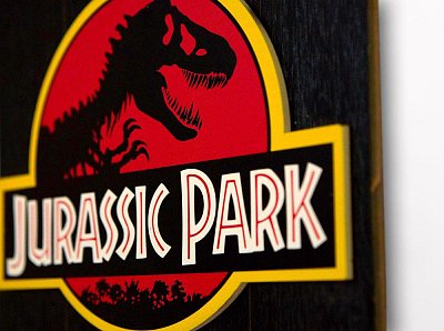 Jurassic Park WoodArts 3D dřevěný plakát Logo 30 x 40 cm