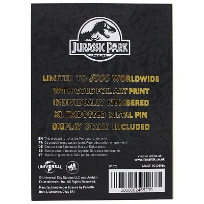 Prémiový odznak Jurassic Park XL (pozlacený)