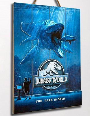 Jurassic World WoodArts 3D dřevěný plakát Mossasaurus 30 x 40 cm