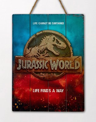 Jurassic World WoodArts 3D dřevěný plakát Art Logo 30 x 40 cm