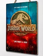 Jurassic World WoodArts 3D dřevěný plakát Art Logo 30 x 40 cm