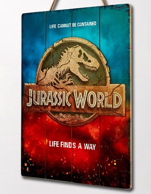 Jurassic World WoodArts 3D dřevěný plakát Art Logo 30 x 40 cm