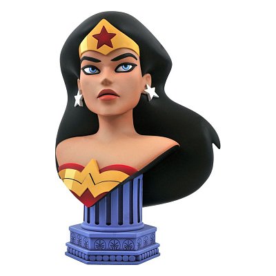 Justice League Animated Legends in 3D Bust 1/2 Wonder Woman 25 cm - Poškozený obal