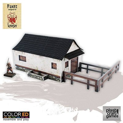 Kensei ColorED Miniature Gaming Model Kit 28 mm Horse Stable
