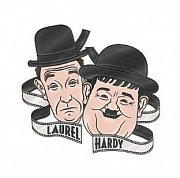 Laurel and Hardy Metal Pin Comedy and Tragedy