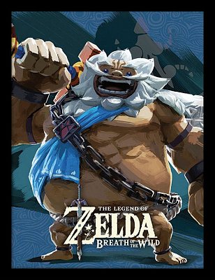 Legend of Zelda Breath of the Wild Framed Poster Divine Beast Vah Rudani 45 x 33 cm