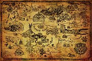 Legend of Zelda Plakáty Hyrule Map - 5 kusů