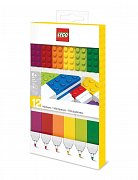 LEGO Felt Tip Pens Set 12-Pieces Bricks