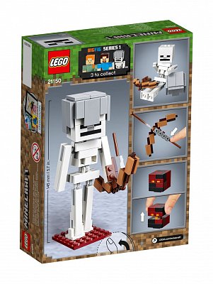 LEGO® Minecraft&trade; - BigFig Series 1: Skeleton with magma cube