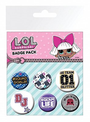 L.O.L. Surprise! Pin Badges 6-Pack Mix