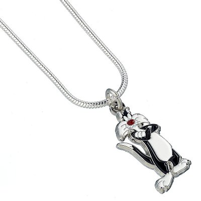 Looney Tunes Pendant & Necklace Sylvester (silver plated)