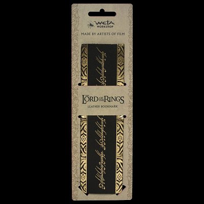 Lord of the Rings Leather Bookmark The One Ring Inscription