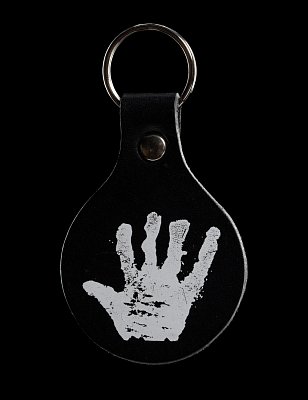 Lord of the Rings Leather Keyring White Hand of Saruman