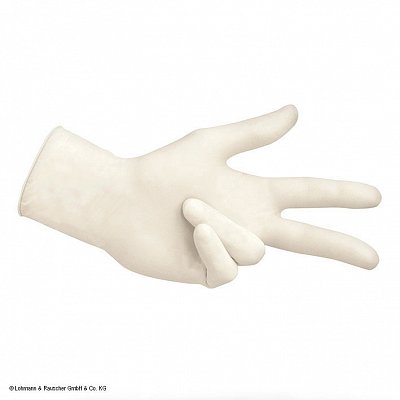 L&R Sentina Ambidextrous NP Latex Examination Gloves Size M (7-8) (100 Pieces)