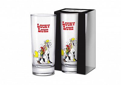 Lucky Luke Long Drink Glass Luke & Jolly Jumper #2