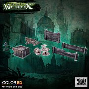 Malifaux ColorED Miniature Gaming Model Kit 32 mm Railway Prop Set