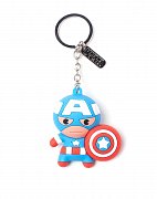 Marvel 3D Rubber Keychain The Captain America Character 7 cm