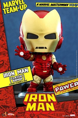 Marvel Comics Cosbaby (S) Mini Figure Iron Man (Hydro Armor) 10 cm