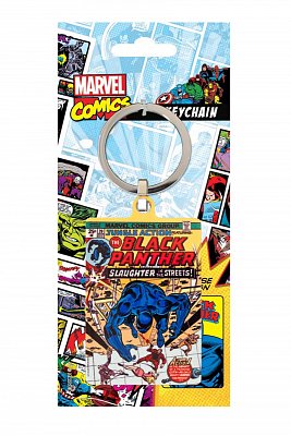 Marvel Comics Metal Keychain Black Panther 6 cm