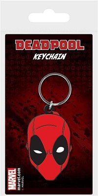 Marvel Comics Rubber Keychain Deadpool Symbol 6 cm