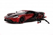 Marvel Hollywood Rides Diecast Model 1/24 2017 Ford GT with Miles Morales Figure