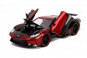 Marvel Hollywood Rides Diecast Model 1/24 2017 Ford GT with Miles Morales Figure