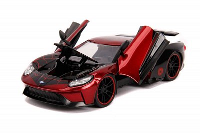 Marvel Hollywood Rides Diecast Model 1/24 2017 Ford GT with Miles Morales Figure