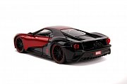 Marvel Hollywood Rides Diecast Model 1/24 2017 Ford GT with Miles Morales Figure