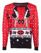 Marvel Knitted Christmas Sweater Deadpool Upside Down