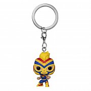 Marvel Luchadores Pocket POP! Vinyl Keychains 4 cm Captain Marvel Display (12)