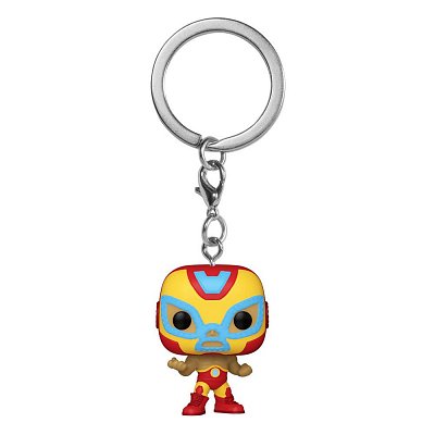 Marvel Luchadores Pocket POP! Vinyl Keychains 4 cm Iron Man Display (12)