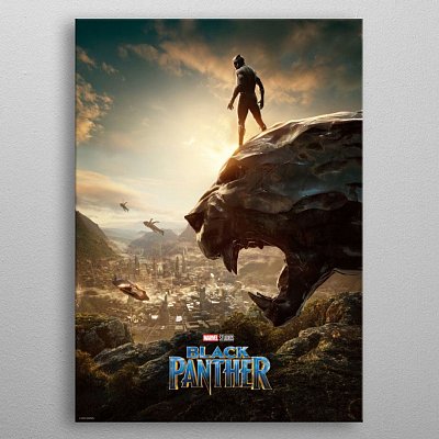 Marvel Metal Poster Black Panther Long Live The King 32 x 45 cm