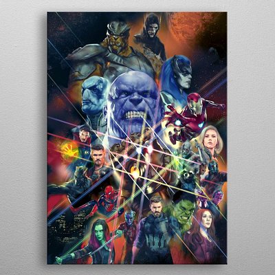Marvel Metal Poster Infinity War Characters 32 x 45 cm