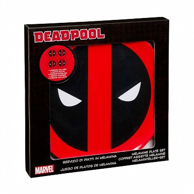 Marvel Plates 4-Pack Deadpool Icon