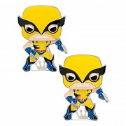 Marvel POP! Enamel Pin Wolverine 10 cm (karton 12 ks) - Poškozený obal