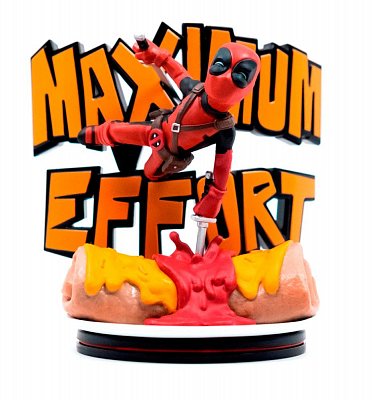 Marvel Q-Fig MAX Diorama Deadpool Maximum Effort 14 cm --- DAMAGED PACKAGING