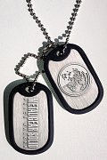 Metal Gear Solid Dog Tags with ball chain Peace Walker