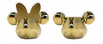 Mickey Mouse Deluxe 3D Salt and Pepper Shaker Gold