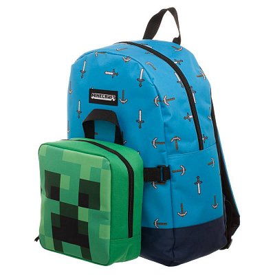Minecraft Backpack & Lunch Box Set Sword Axe