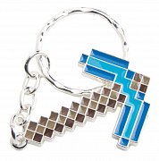 Minecraft Kovová klíčenka Diamantový krumpáč