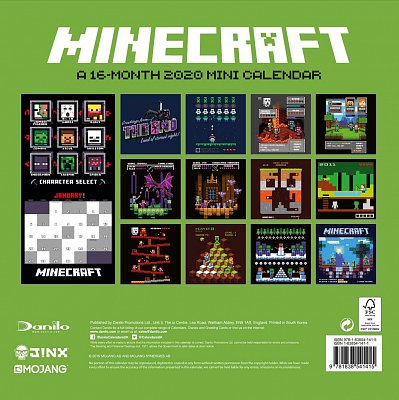Minecraft Mini Calendar 2020 English Version*