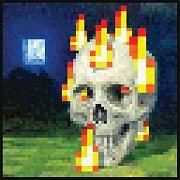 Minecraft plakát Burning Skull