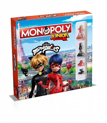 Miraculous: Tales of Ladybug & Cat Noir Board Game Monopoly Junior *French Version*